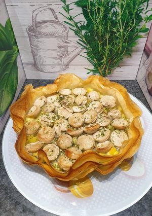 Une photo de Croustillant de boudin blanc à la truffe de Cyril Lignac 😋