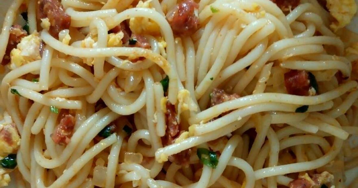 Resep Spaghetti  goreng simple oleh Artike sari Cookpad