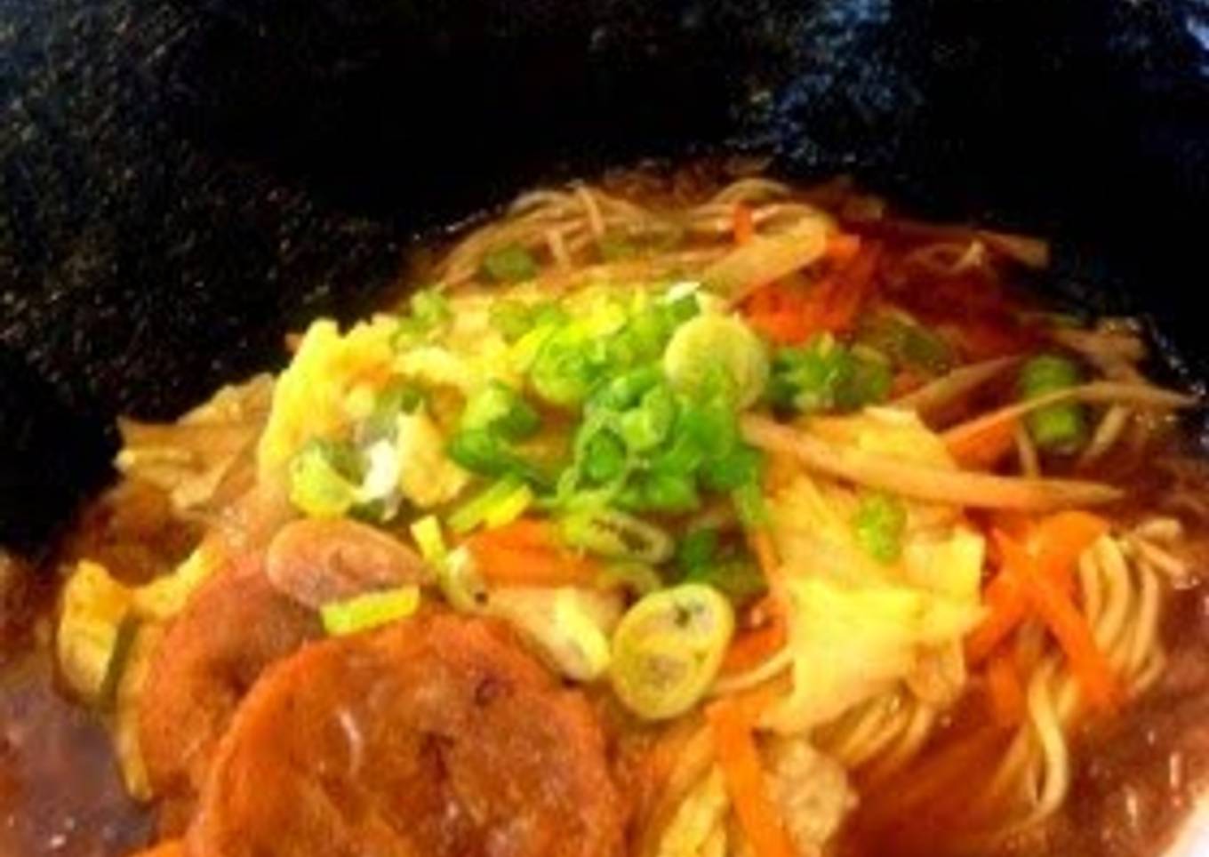 Charred Leek and Soy Sauce Ramen (Vegan Friendly)