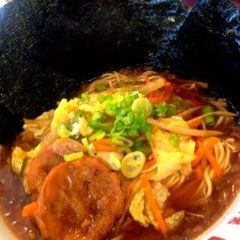 A picture of Charred Leek and Soy Sauce Ramen (Vegan Friendly).