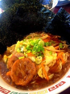 A picture of Charred Leek and Soy Sauce Ramen (Vegan Friendly).