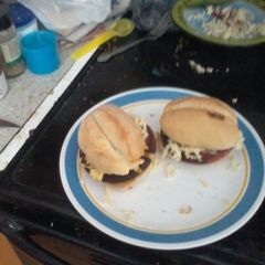 A picture of Up scale taylor ham and cheese.