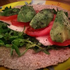 A picture of Avocado Caprese Wrap.