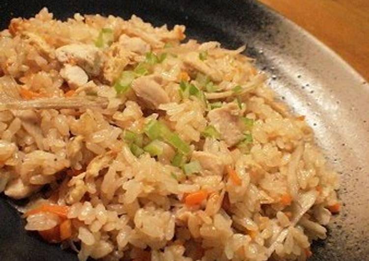 Simple Way to Make Favorite Easy &amp; Delicious Rice with Chicken and Burdock Root