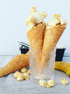 A picture of Banana Custard Gelato.