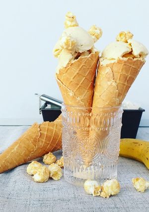 A picture of Banana Custard Gelato.