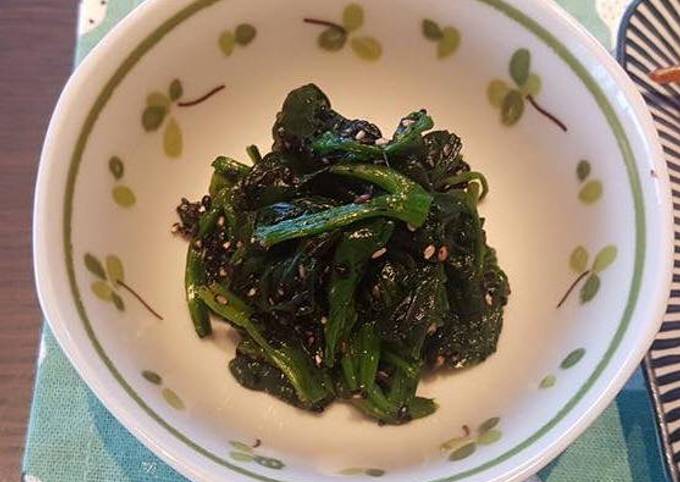 Recipe of Homemade Simple spinach salad with Japanese twist