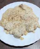 Contramuslos de pollo al roquefort