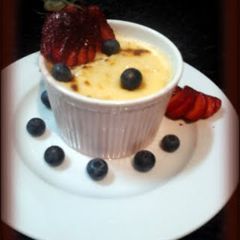 A picture of Amy's Creme Brulee.