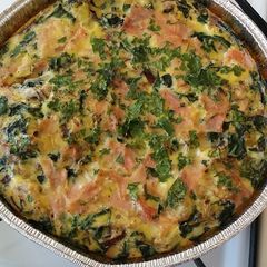 A picture of Amanda's paleo frittata.