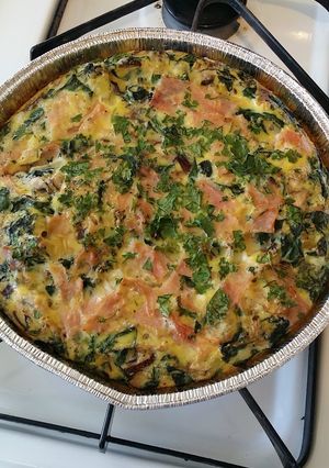 A picture of Amanda's paleo frittata.