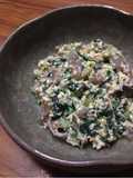 Simple Spinach and Konnyaku Shira-ae