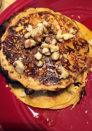 A picture of Sweet Potato & Coconut Pancakes.