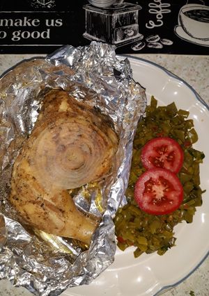 Una foto de Pollo a vapor