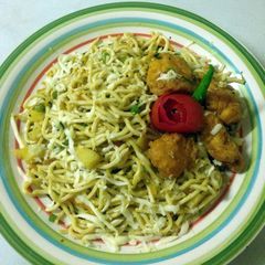 A picture of Chicken Noodles.