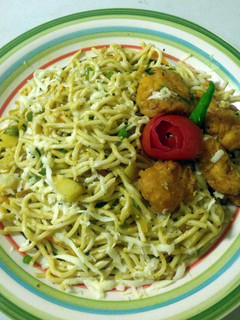 A picture of Chicken Noodles.