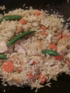 A picture of Chicken Fried Brown Rice & Sweet Basil.
