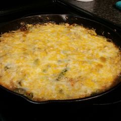 A picture of Chicken Broccoli Rice Casserole.