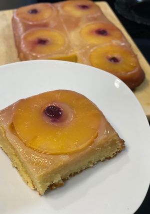 Une photo de Tarte flip-flop à l'ananas