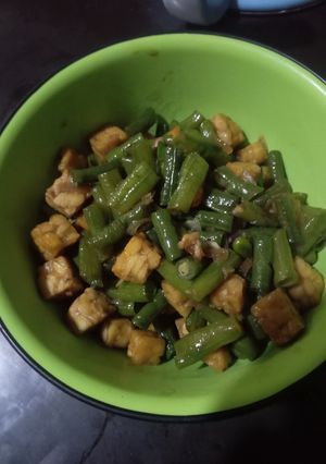 Foto resep Tumis kacang panjang tempe