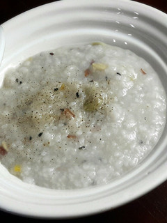 A picture of Kanya's rice congee :).