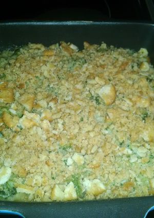 A picture of Broccoli and Cheese Casserole.