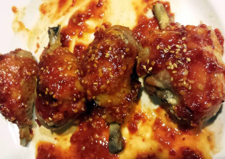 Recipe of Ultimate Korean BBQ chicken drumsticks