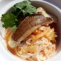 A picture of Noodle With Kimchi.