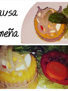A picture of Causa Limeña (Peruvian dish).