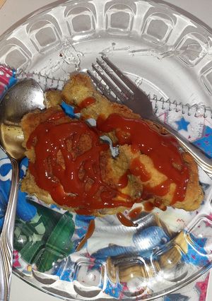 عکسی از دستور مرغ سوخاری برا عصرانه پسر گلم