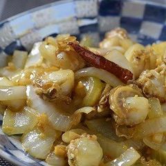 A picture of Aglio e Olio Onions & Baby Scallops.