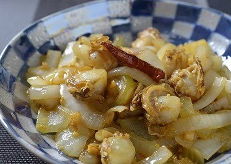 Recipe of Favorite Aglio e Olio Onions &amp; Baby Scallops