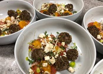 Fast Cooking Methods Mini Meatballs w Mandarin Orange Garlic Tomatoes Delicious and Healthy