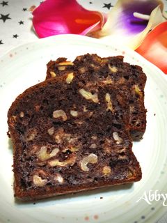 香蕉巧克力核桃磅蛋糕 的食譜成品照片