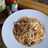 Spagetti Aglio e Olio with Sausages