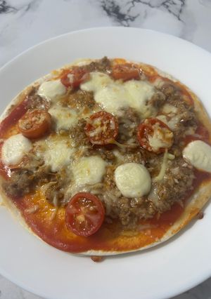 Una foto de Pizza casera