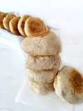 English muffins, bollos ingleses sin horneado, en panificadora