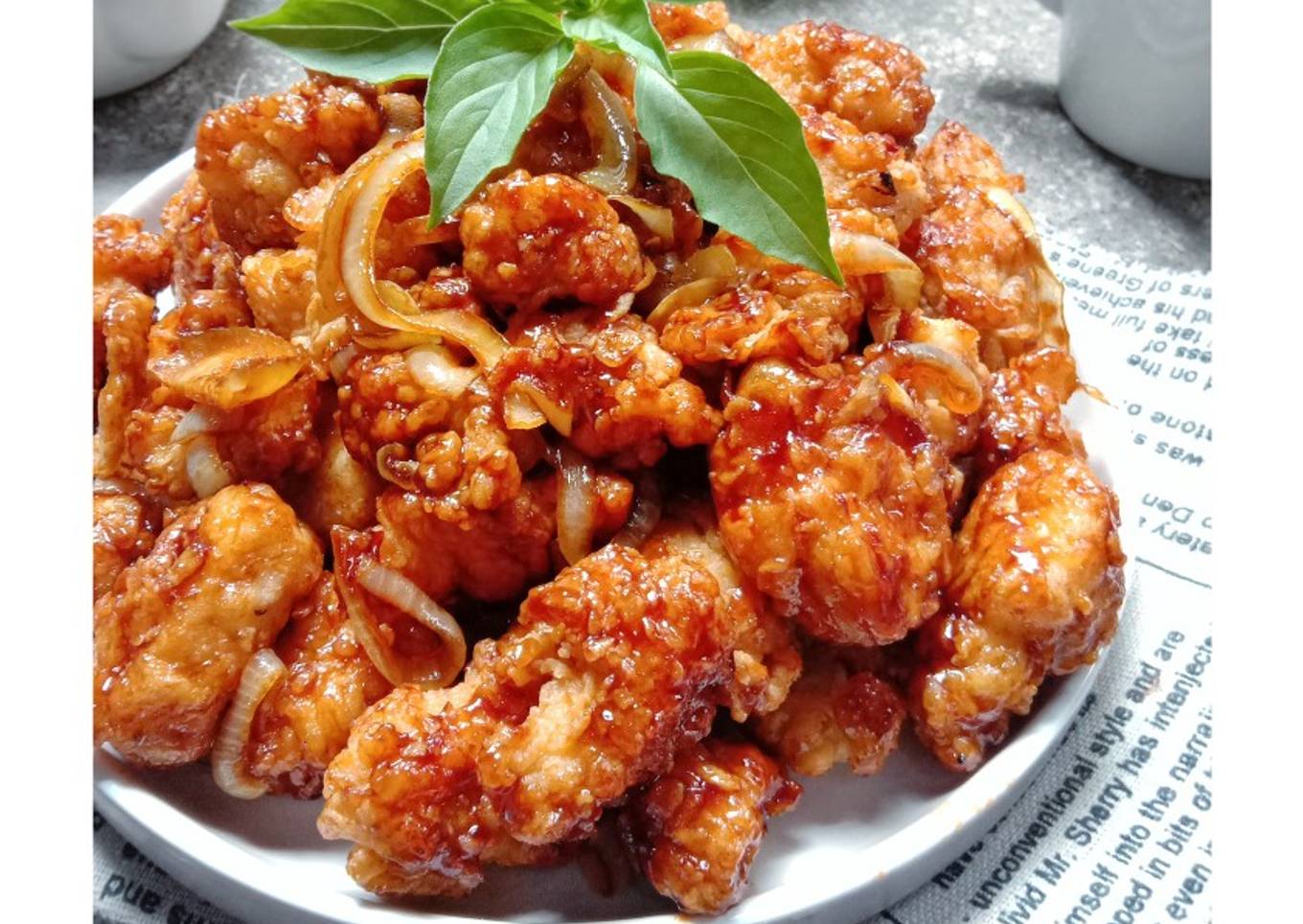 Ayam Goreng Crispy Saus Mentega