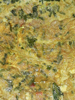 Foto resep Telur Dadar Daun Singkong Pedas Ala Ku