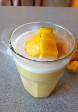 รูปของ Pudding Mango Coconut milk 🥭🥭 พุดดิ้งมะม่วงน้ำกะทิ 😋