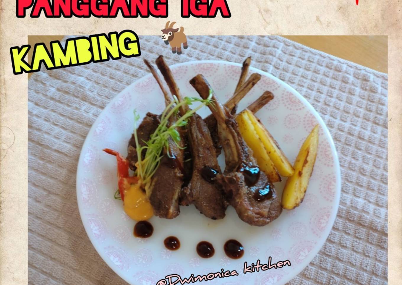 Grilled lamb steak | panggang iga kambing