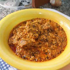 A picture of Egusi soup.