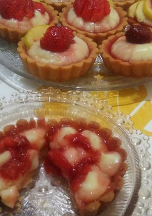 صورة لوصفة ميني تارتولات بعجينة دون زبدة بنان بزاف و كريم باتسيار روعة 😋