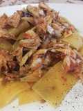 Lasagne Spezzettate con Filetto di Dentice e Pomodorini Freschi
