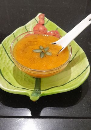 A picture of Carrot - Ginger Soup.