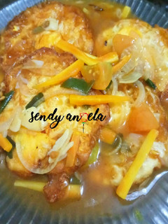 Foto resep Telur ceplok kuah asam manis