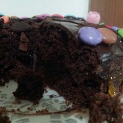 A picture of AMIEs Almond Brownie Cake.