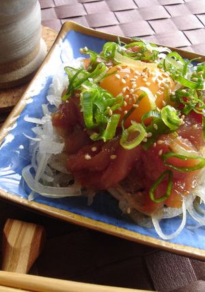 A picture of Yukhoe-Style Tuna.