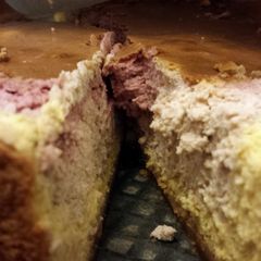 A picture of Triple Citrus Mixed Berry Cheesecake.