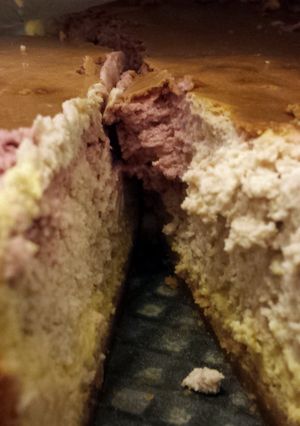 A picture of Triple Citrus Mixed Berry Cheesecake.